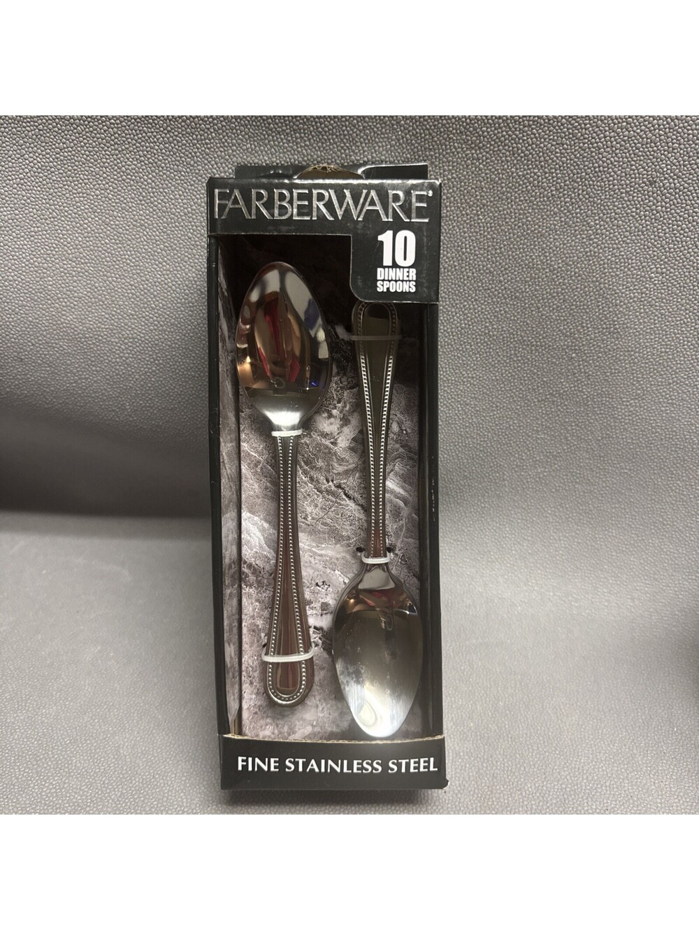 Farberware Cosmopolitan 10 Stainless Steel Dinner Spoons Dishwasher Safe Silver